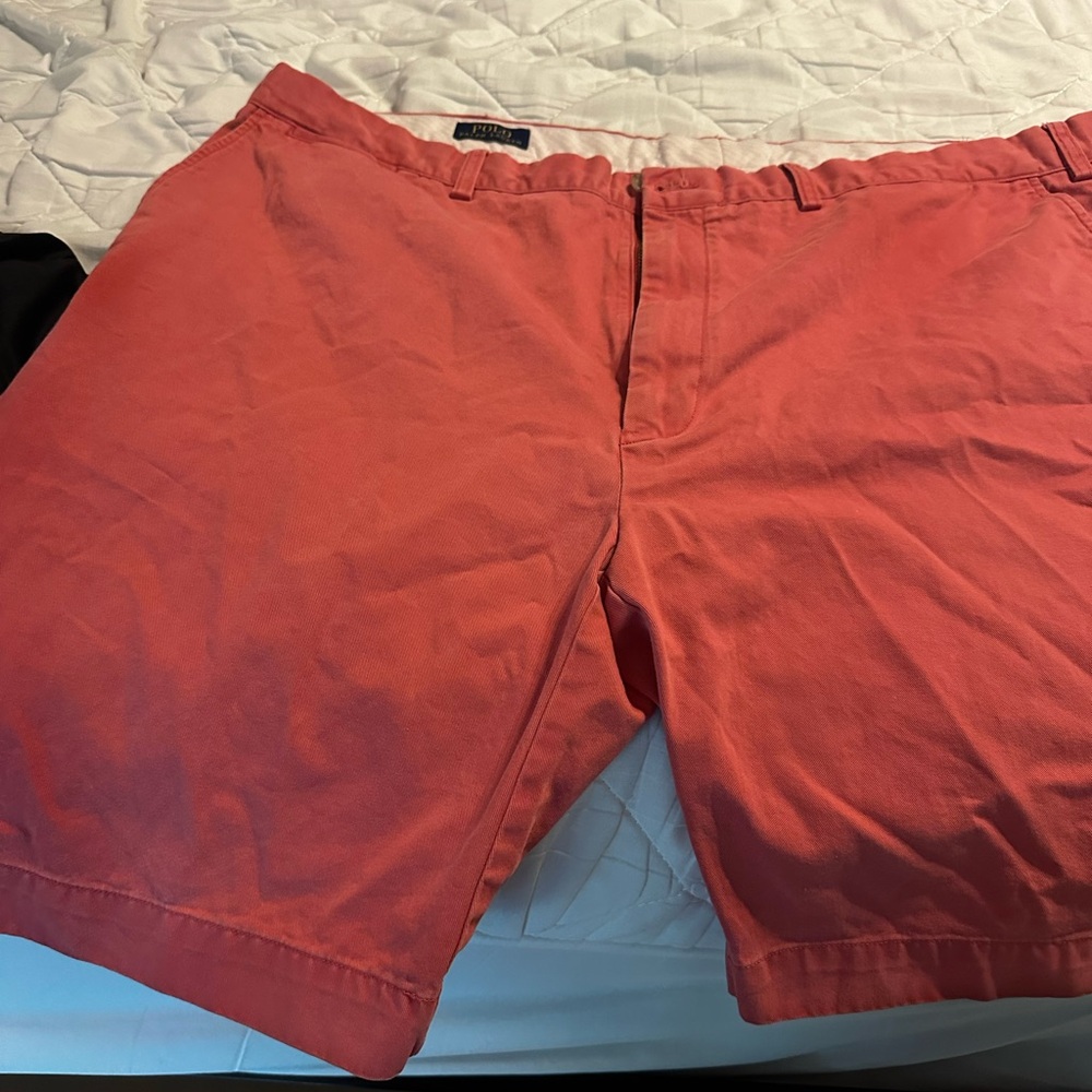 Ralph Lauren Coral Flat Front Summer Shorts